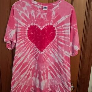 Pink Tie-Dye Heart Shirt